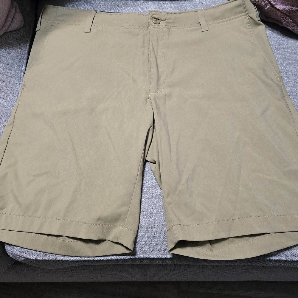 BCG Men's Tan Flat Front Shorts
